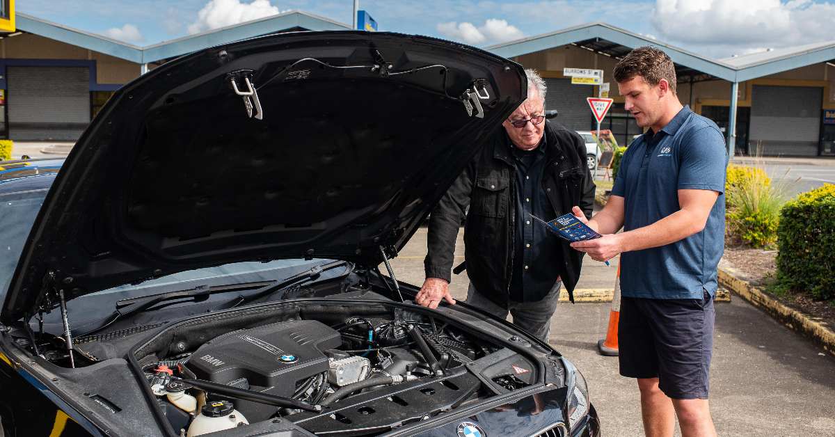 BMW Car getting the WinWin Service at Goodyear Autocare