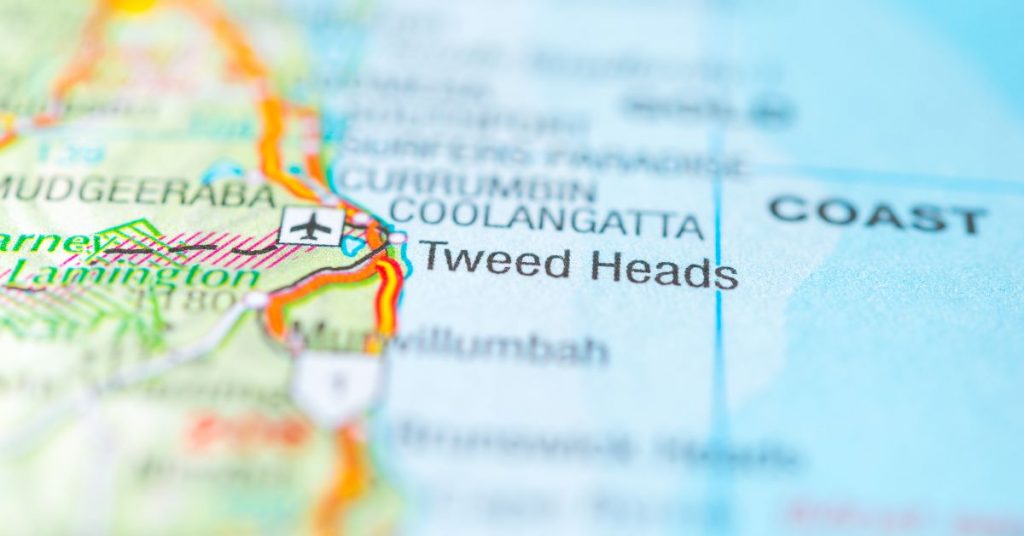 Map of Tweed Heads NSW 